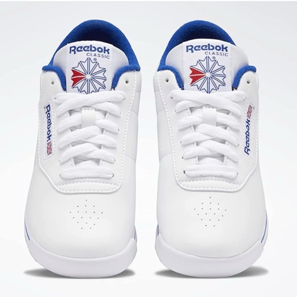 Classic Reebok Princess Sneaker White / Royal
Blue Lace Up Women's 11 / 11.5 GUC - Picture 2 of 14